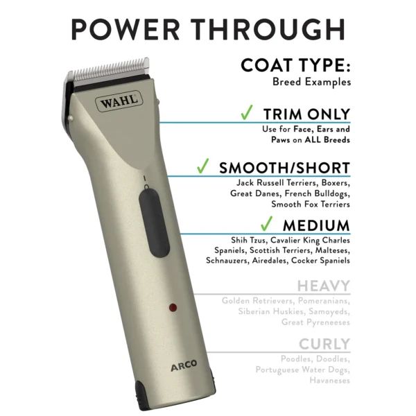 Wahl® Arco® SE Cordless Clipper, Silver