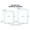 5' Dolly Two-Door Dolly Showbox, Aluminum